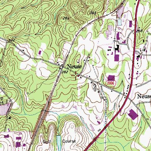Topographic Map of Redeemed Christian Church of God, NC