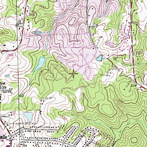 Topographic Map of Upper Room Church of God in Christ, NC