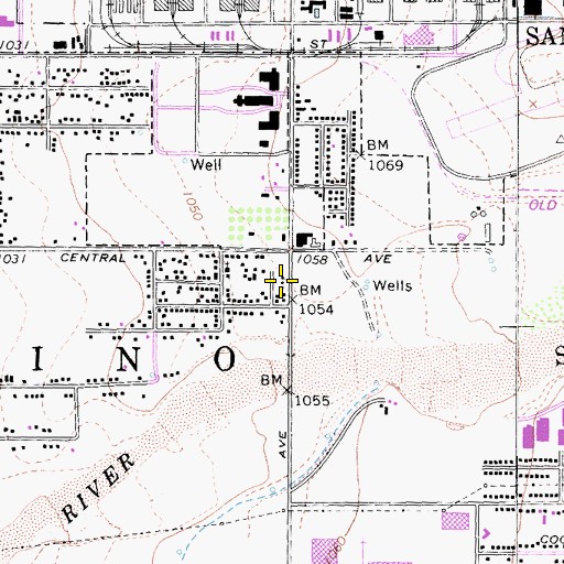 Topographic Map of The Living Word of God Church, CA