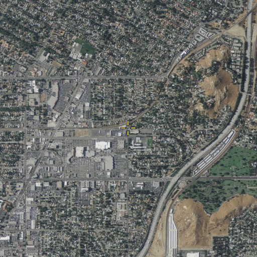Aerial/Satellite Image of Church of Christ of Magnolia Center, CA