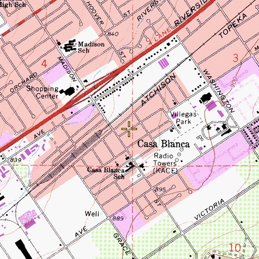 Topographic Map of Church of God of Prophecy, CA