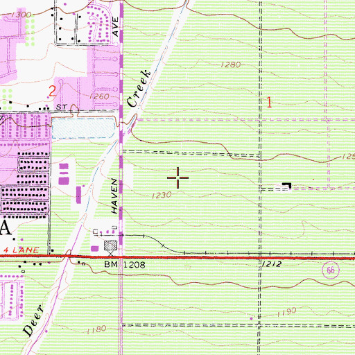 Topographic Map of Rancho Christian Academy, CA