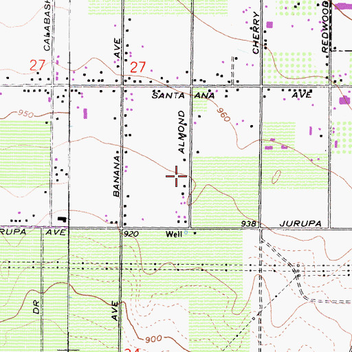 Topographic Map of Kaiser High School, CA
