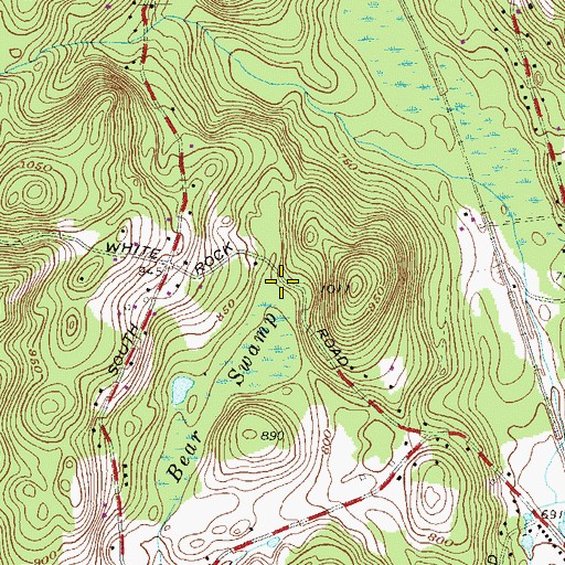 Topographic Map of Faith Bible Fellowship Church, NY
