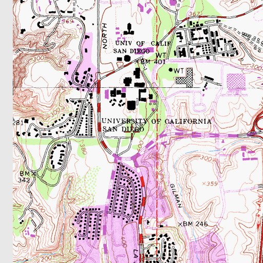 Topographic Map of Wagner Dance Building, CA