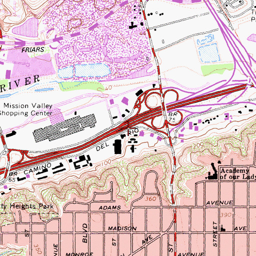 Topographic Map of New Life Center, CA