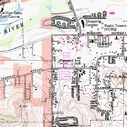 Topographic Map of World Mission Society Church of God, CA