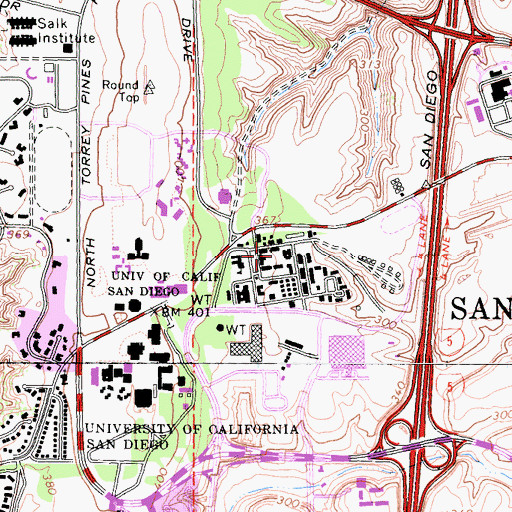 Topographic Map of Matthews Quadrangle, CA