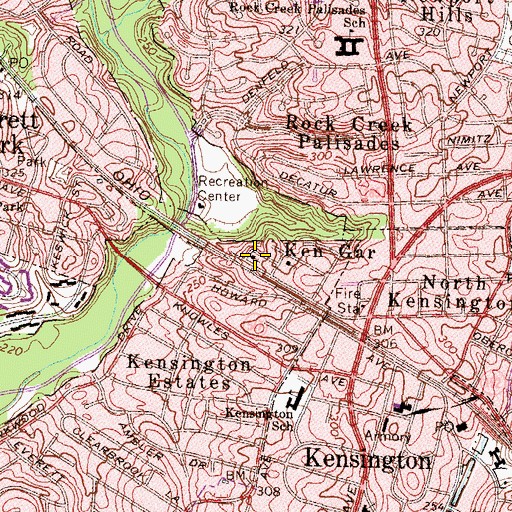 Topographic Map of Lee Memorial African Methodist Episcopal Church, MD