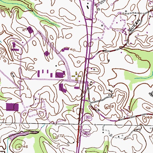 Topographic Map of Prince Georges County District Police Station 2, MD