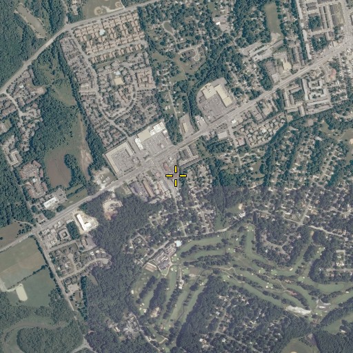 Aerial/Satellite Image of Ship of Zion Baptist Church, VA