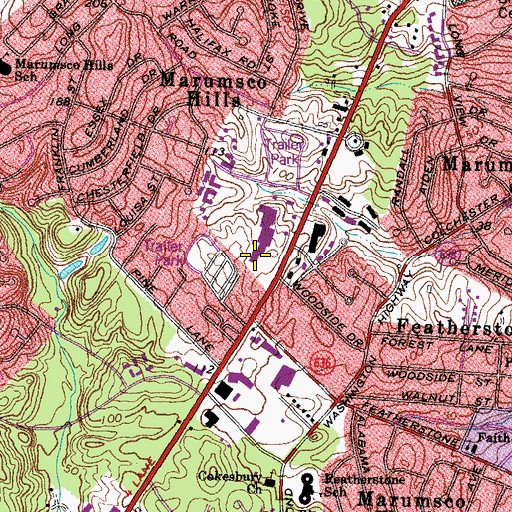 Topographic Map of Spirit of Truth Deliverance Church, VA