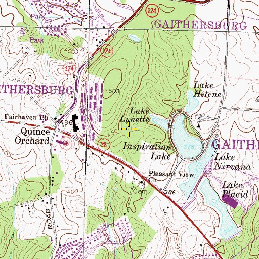 Topographic Map of The Church of Jesus Christ of Latter Day Saints, MD