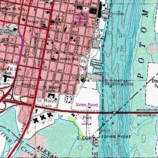 Topographic Map of Zion Baptist Church, VA