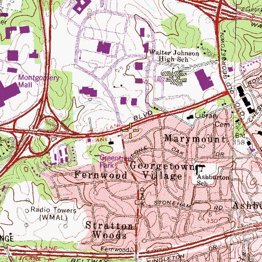 Topographic Map of Center For Repetitive Motion Disorders, MD