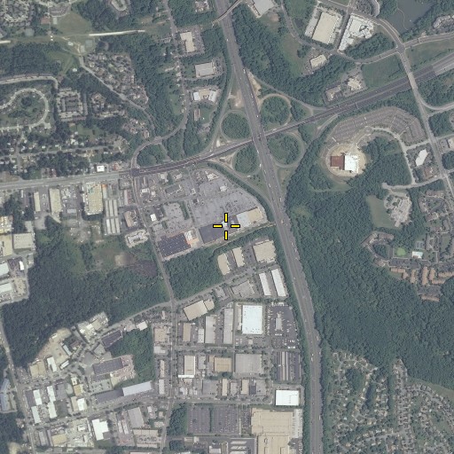 Aerial/Satellite Image of Hampton Mall Shopping Center, MD