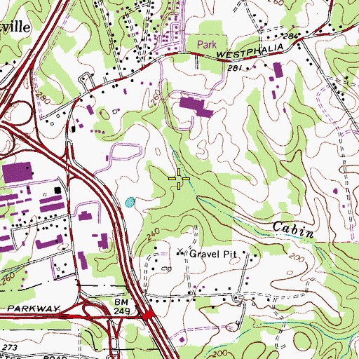 Topographic Map of Penn-East Business Park, MD