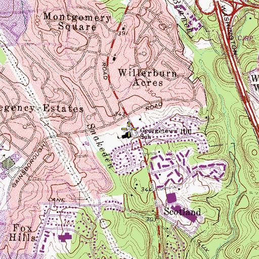 Topographic Map of Katharine Maddux Early Learning Center, MD
