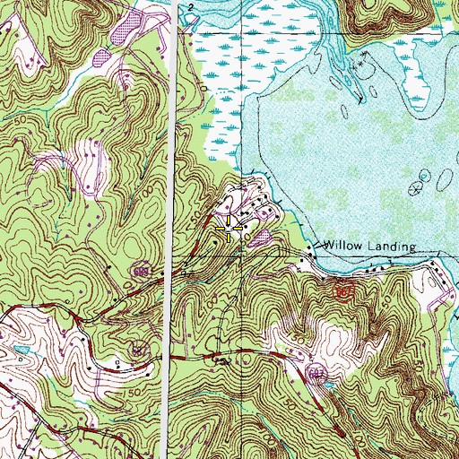 Topographic Map of Aqua Villa, VA