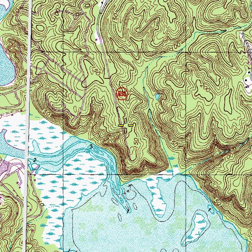 Topographic Map of Aquia Overlook, VA