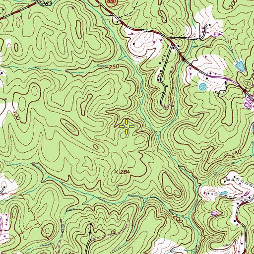 Topographic Map of Augustine North, VA