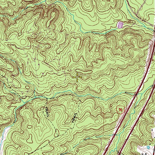 Topographic Map of Austin Ridge, VA