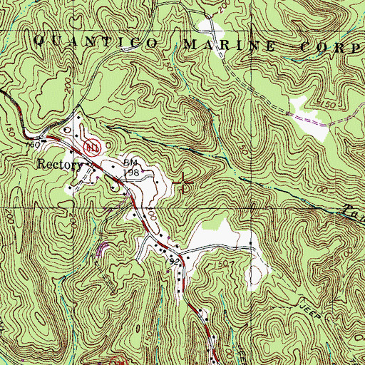 Topographic Map of Chelsea Estates, VA