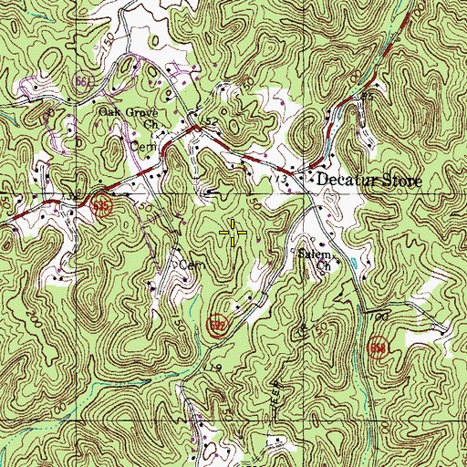 Topographic Map of Freedom Estates, VA
