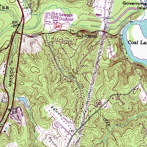 Topographic Map of Greenridge, VA