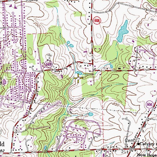 Topographic Map of Lansberry Park, VA