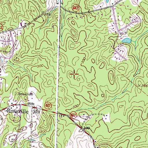 Topographic Map of Magnolia Woods, VA