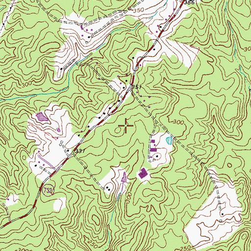 Topographic Map of Nellie Estates, VA
