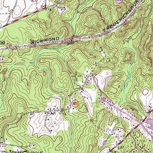 Topographic Map of North Potomac, VA