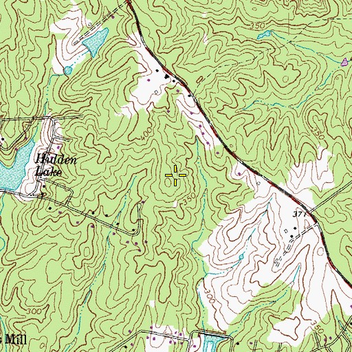 Topographic Map of Rolling Hills, VA