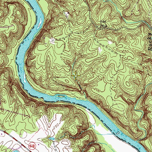 Topographic Map of Scenic Ridge, VA