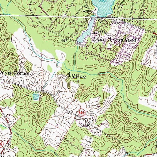 Topographic Map of The Preserve on Aquia Creek, VA