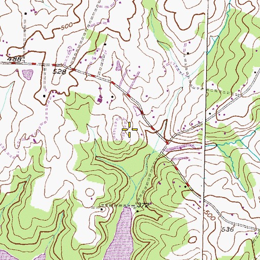 Topographic Map of Twist and Turn Estates, MD