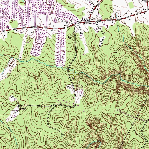 Topographic Map of Whitson Run, VA