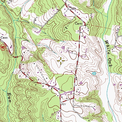 Topographic Map of Will-More, VA