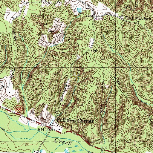 Topographic Map of Windermere, VA