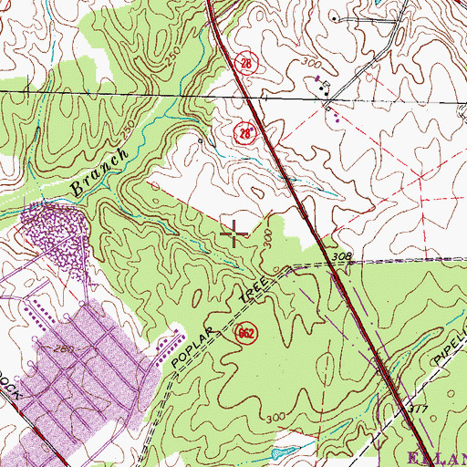 Topographic Map of Sully Station Post Office, VA
