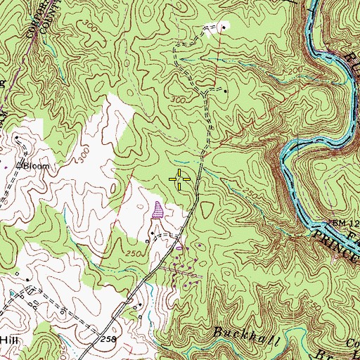 Topographic Map of Cougar Elementary School, VA