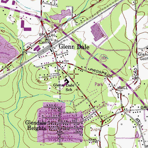Topographic Map of Genesis Christian Day School, MD