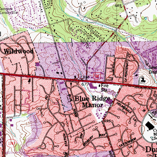 Topographic Map of Trinity Presbyterian Church, KY