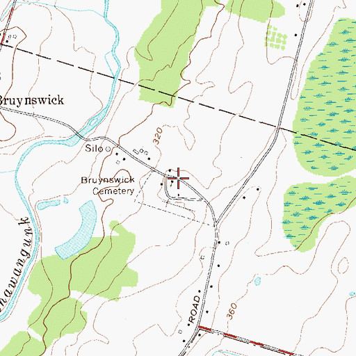 Topographic Map of Shawangunk Reformed Church, NY