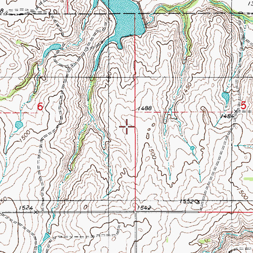 Topographic Map of Indian Village (historical), OK
