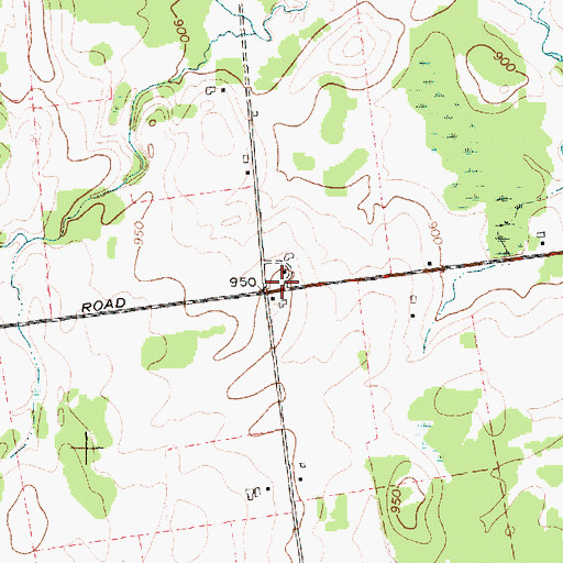 Topographic Map of Woods School (historical), NY
