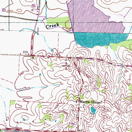 Topographic Map of Commissioner District 2, TN