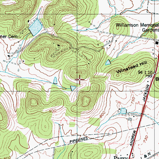 Topographic Map of Commissioner District 11, TN