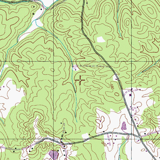Topographic Map of Commissioner District 8, TN